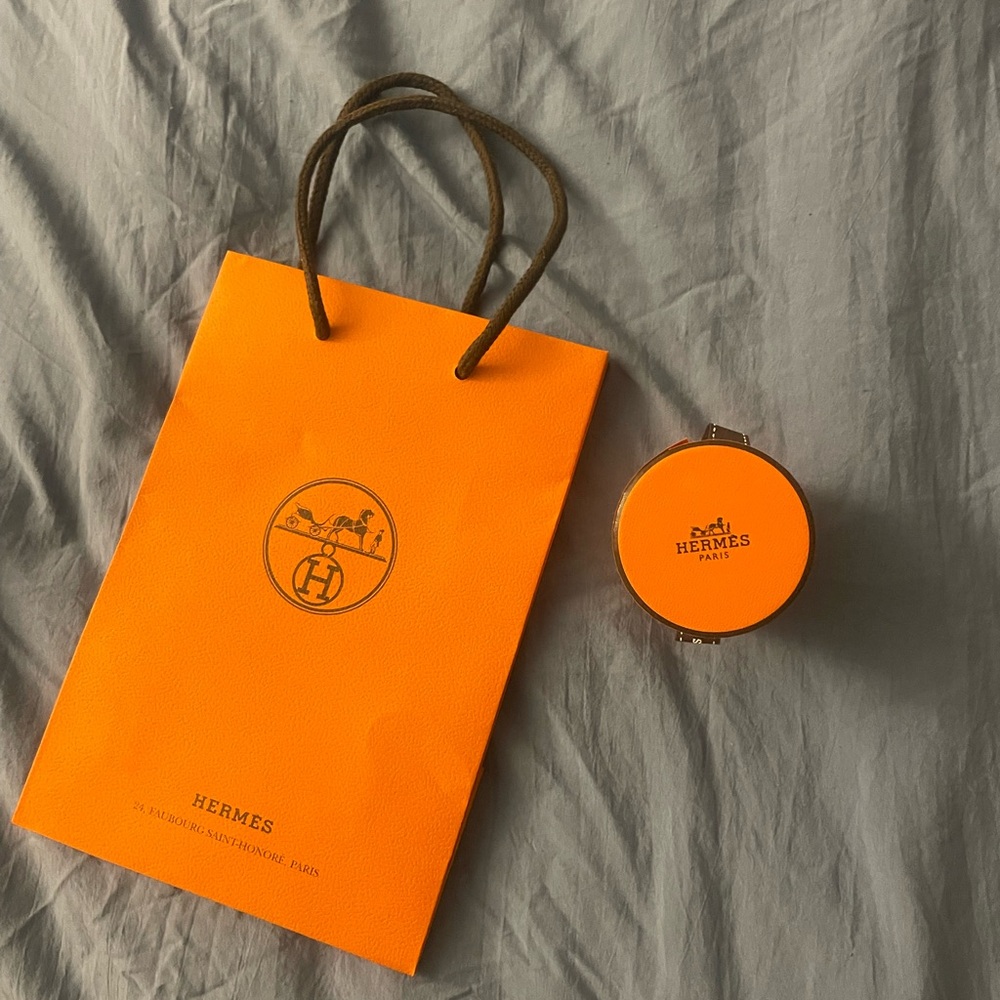 Hermès small gift bag and twilly box set